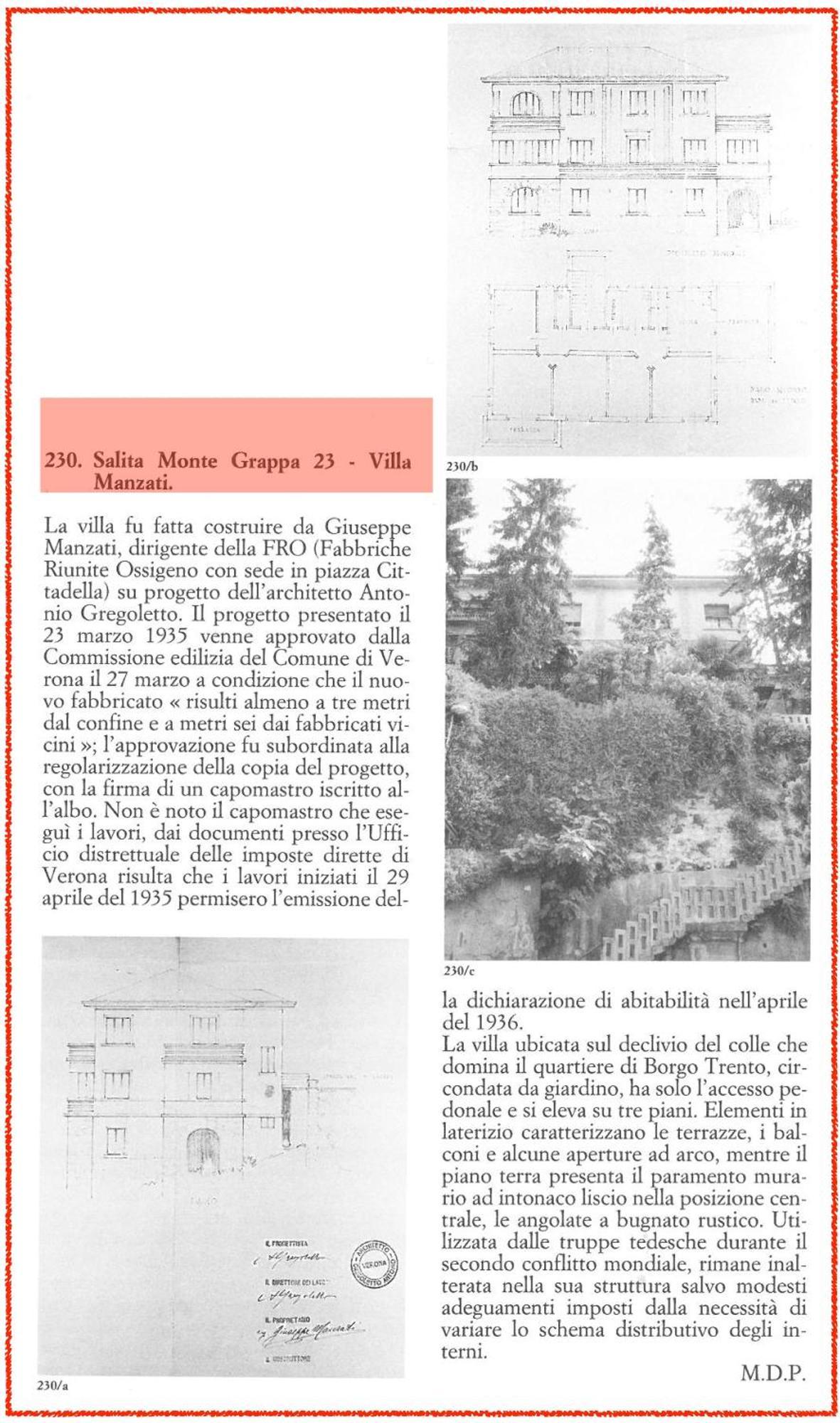 Villa Manzati Verona Esterno foto